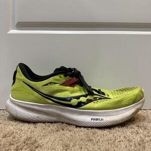 Saucony Ride 15 Running Shoes Mens Size 11.5 Yellow Endorphin PWRRUN S20729-25